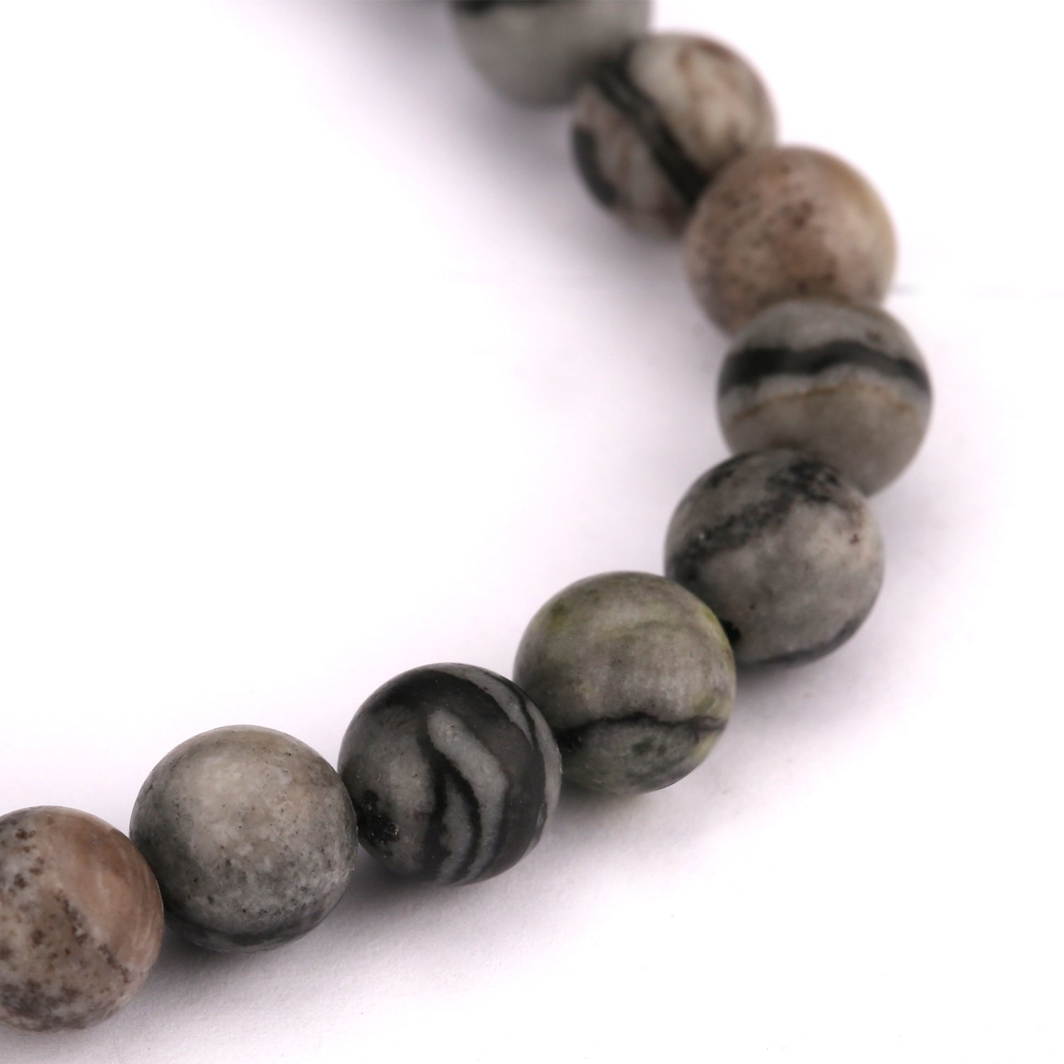 Bead Bracelets,UHIBROS Unisex Natural Tiger Eyes, Black Matte, Weathering Agate Beads Stretch Bracelets With Leopard Head Gold,Silver