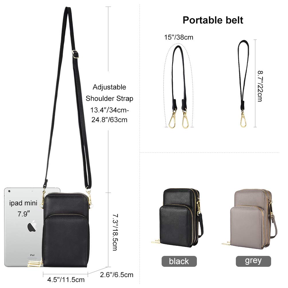 VBIGER Small Crossbody Bag Cell Phone Purse for women,Shoulder Bag with Credit Card Slots