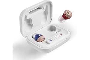 Auyeesnc ITE Hearing Aids，Rechargeable Hearing Aids Amplifier for Seniors & Adults，16 Channel Digital Chip Volume Control，Noi