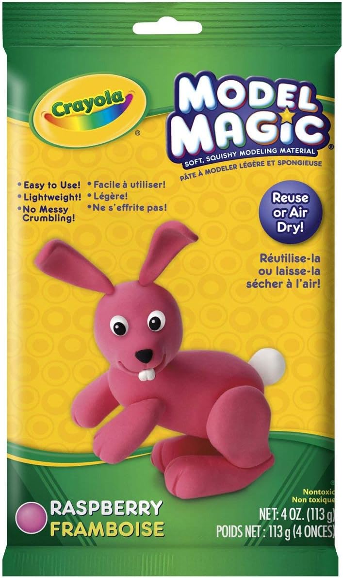 CRAYOLAModel Magic in Raspberry Pink, Modeling Clay Alternative, 4oz (CY57-4486)
