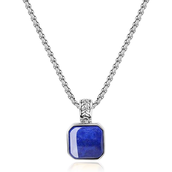 Fashion 21 Gold-tone Square Colorful Gemstone Pendant 24