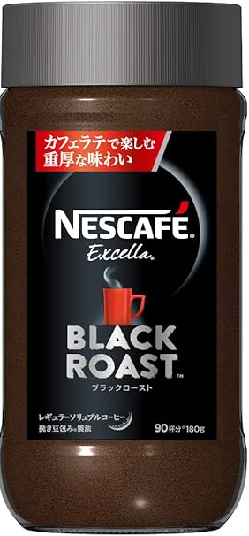 Amazon ネスレ ネスカフェ エクセラ ブラックロースト 180g ネスカフェ Rsc 食品 飲料 お酒 通販