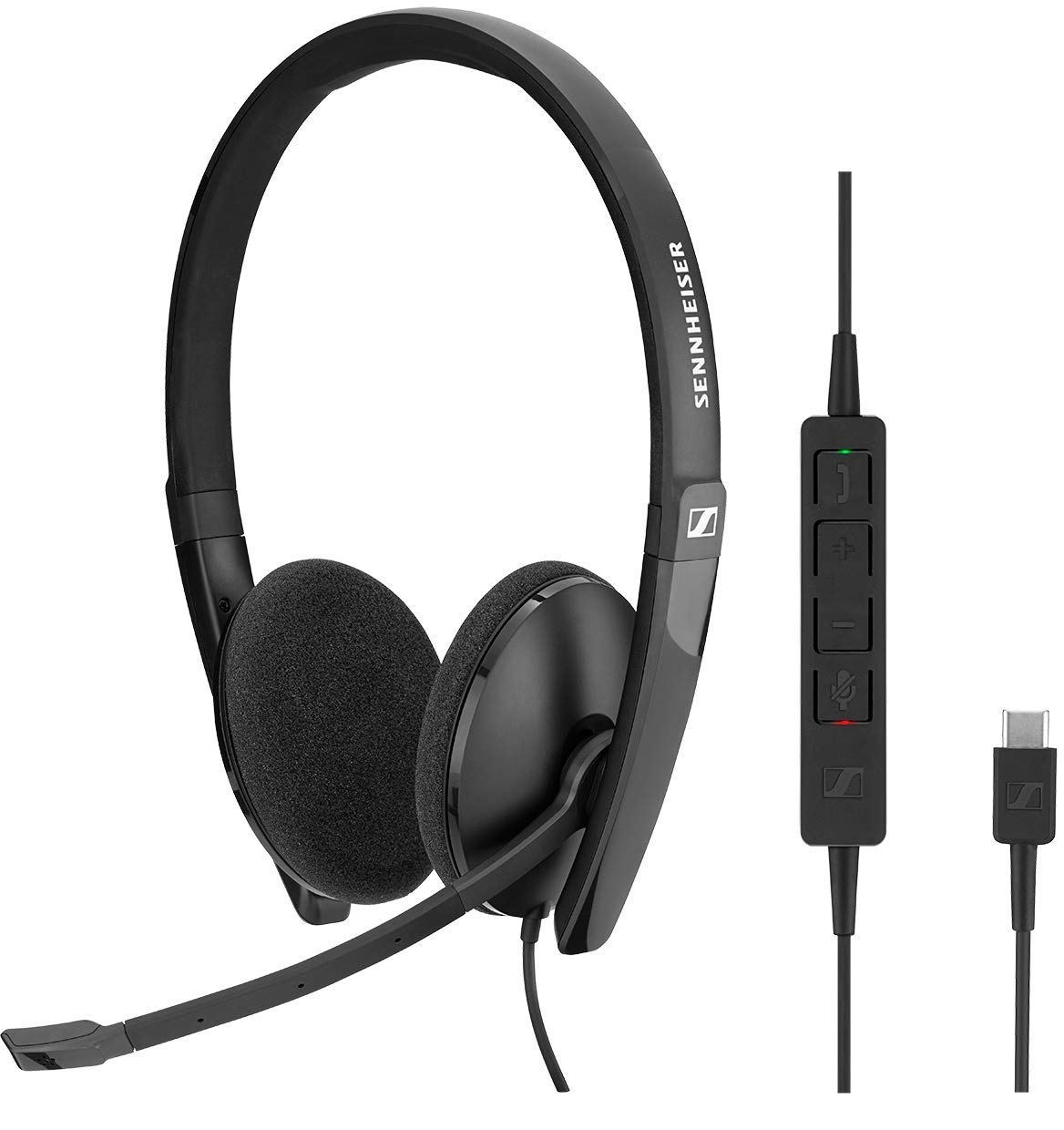 Sennheiser SC 160 Headset USB-C Duo 508354 Black