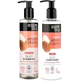 Organic Shop Almond Oil &amp; Cherry - Color Protection Shampoo &amp; Conditioner, 100% Vegan &amp; Organic, Rich In Vitamins &amp; Minerals, Silky Hydration &amp; Nourishing. 9.5 Fl Oz