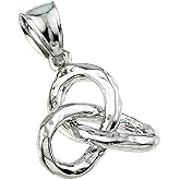 Hammered Celtic Trinity Knot Pendant