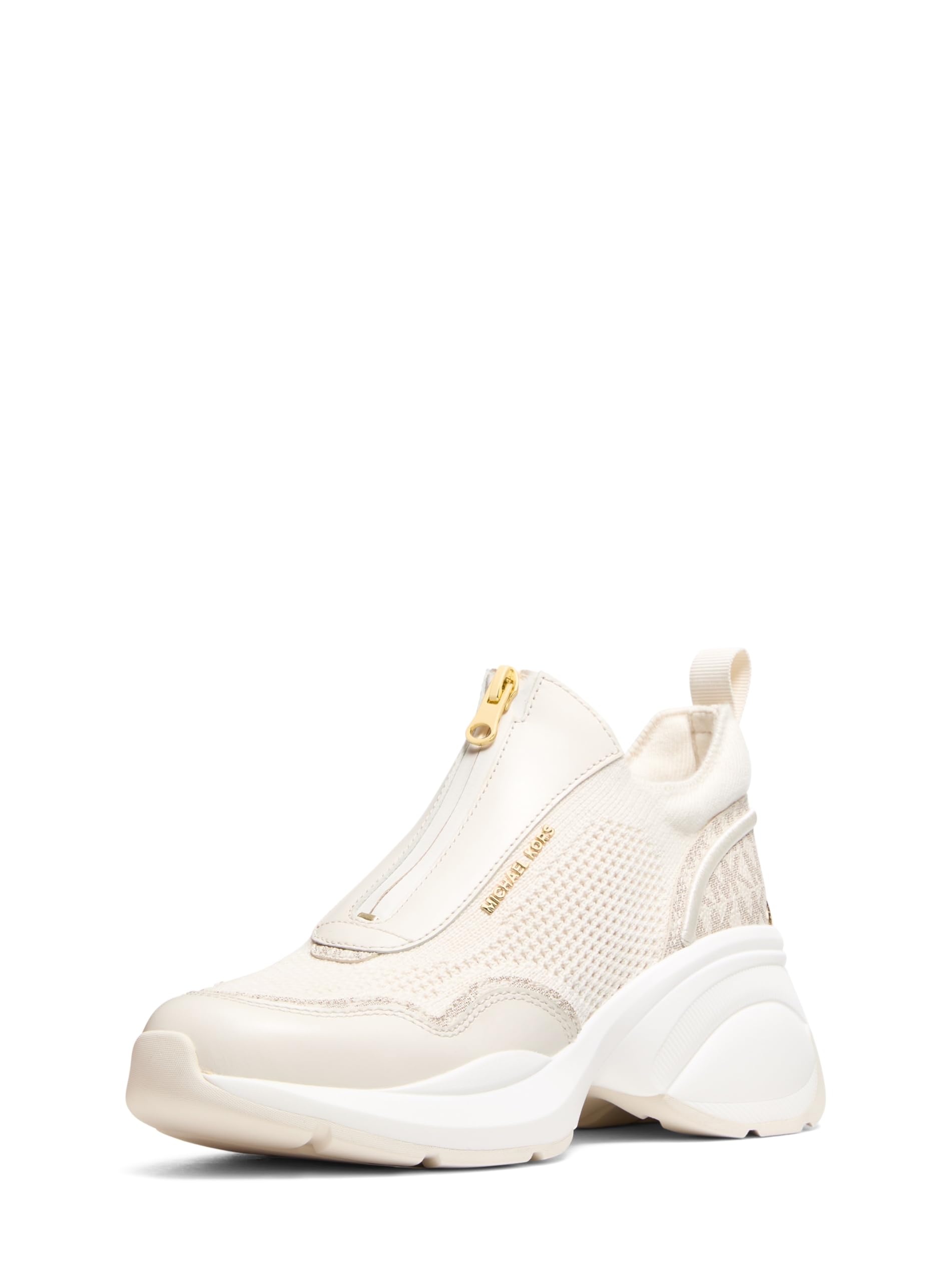 Michael Kors Women’s Zuma Slip On Trainer, Cream, 8.5