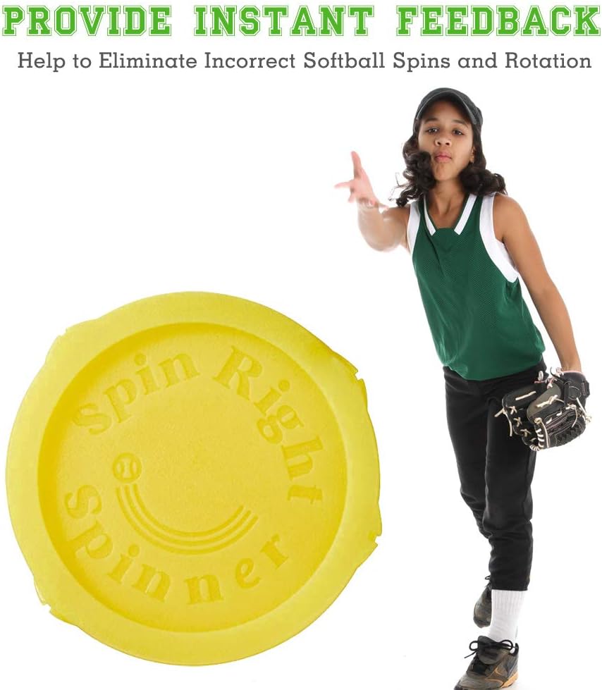 Spin Right Softball Spinner Fastpitch for Pitcher Overhand Thrower Training Aid Equipment, Perfect for Pitching & Throwing, Used at Top Collegiate Programs, 1 Pack : Sports & Outdoors