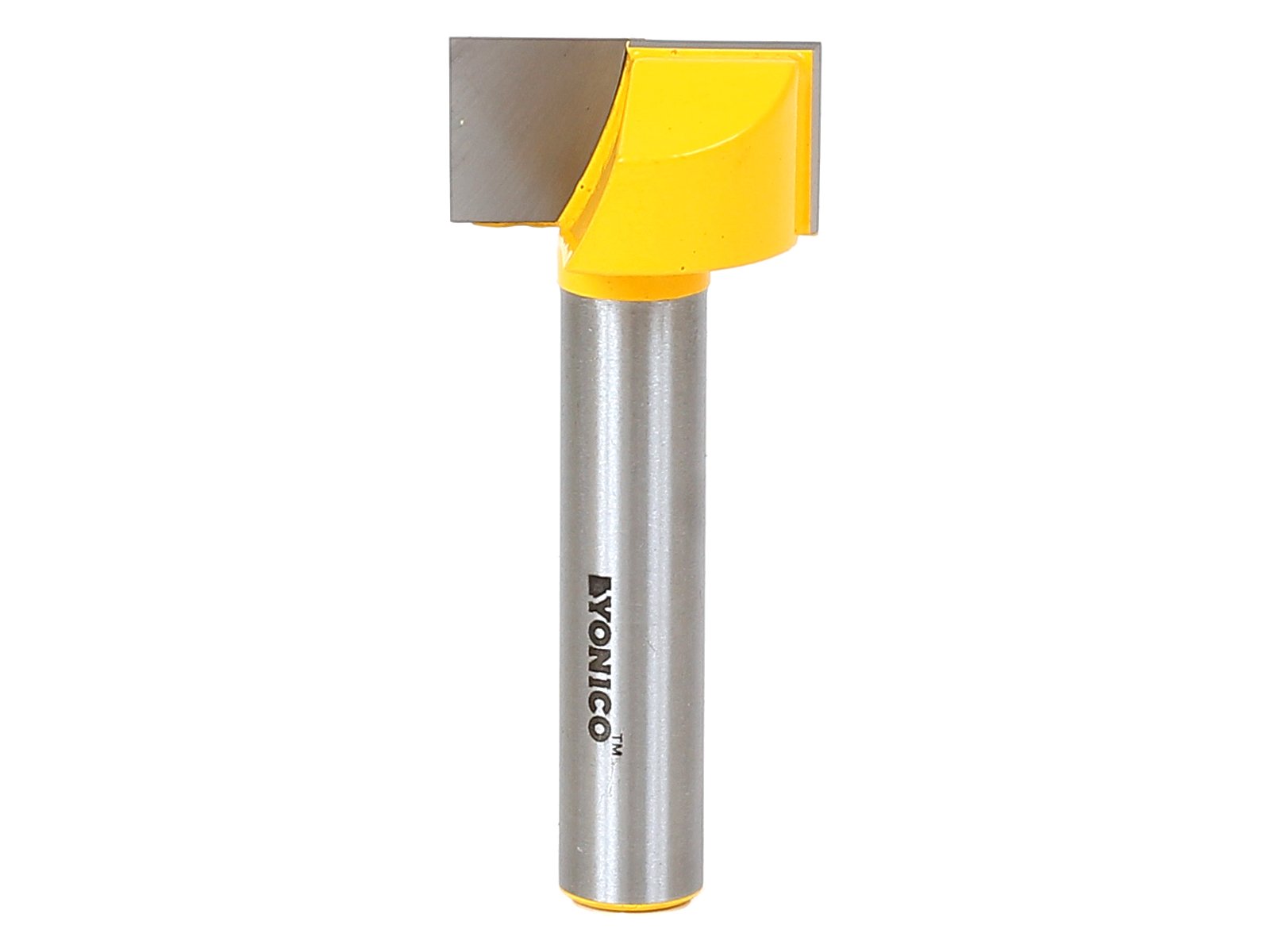 Yonico 14974 - Bottom Cleaning Router Bit, Cutting Diameter: 1-1/8", Cutting Height: 5/8" - 1/2" Shank