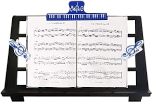 Gorbado Music Stand for Sheet Music, Yamaha Music Sheet Stand Fit for Multiple Keyboard Models, Stable and Durable, Keyboard Sheet Music Stand with 2 Music Book Clip