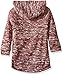 Beautees Girls' Long Sleeve Textured Knit Hood