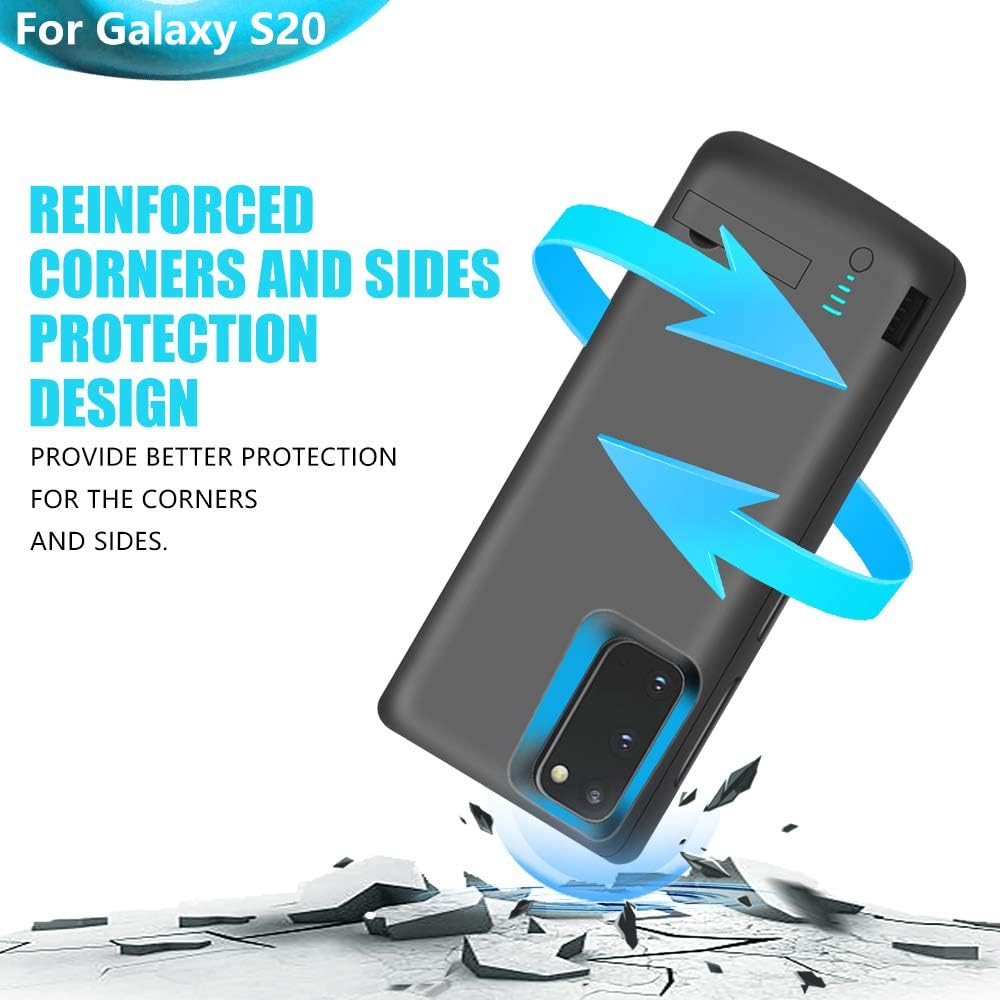 BAHOND Battery Case for Samsung Galaxy S20 5G, 5000mAh Rechargeable Extended Battery Charger Case - Image 5