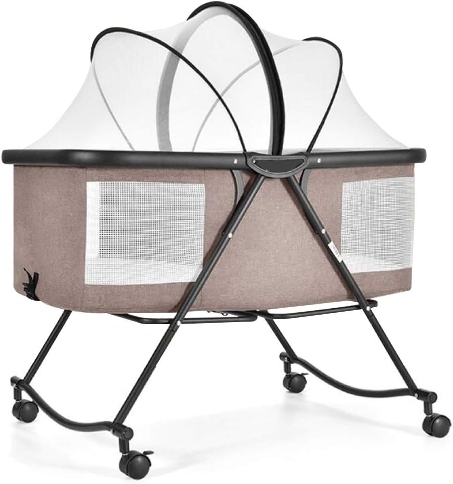 rocking chair with baby cradle