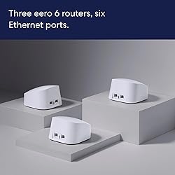 Amazon eero 6 mesh wifi system - Supports speeds up