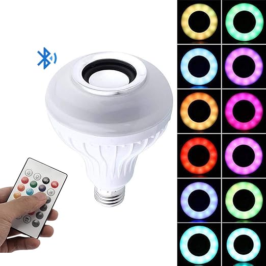color bombilla de luz led
