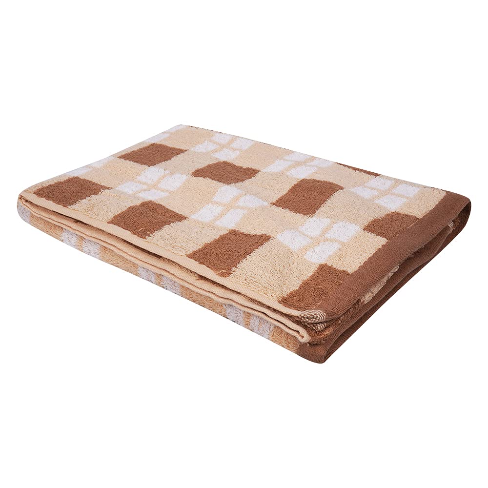 Floor Art Hand Towel Cotton 70x135 cm (550 GSM) Brown Amazon.in Home