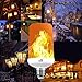 TMAM LED Flame Effect Light Bulb - LED Flickering Flame Light Bulbs, Simulated Decorative Light Atmosphere Lighting Vintage Flaming Light Bulb, Gravity Sensor-Upside Down, E26, 3 Modes,(1 Pack)