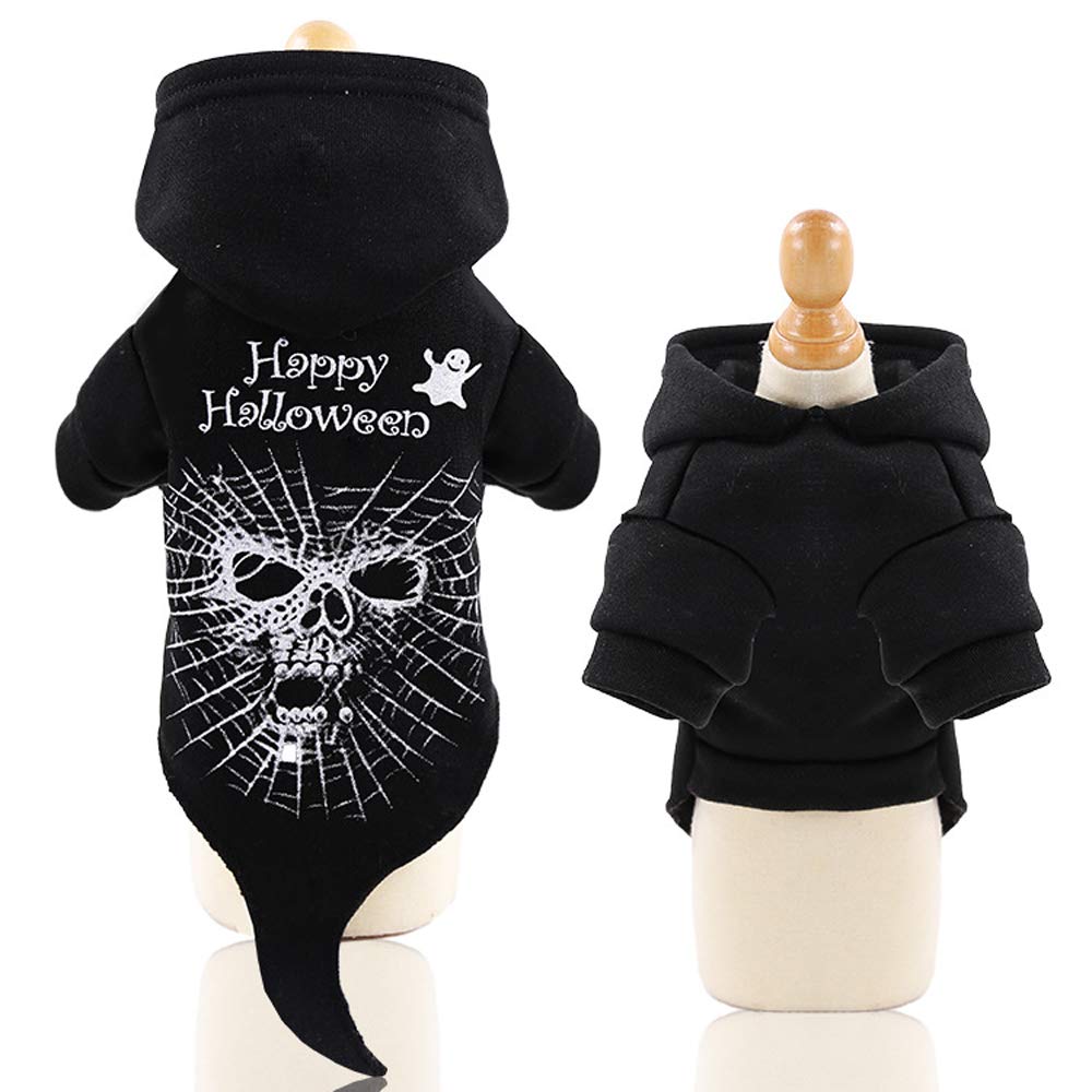 Abcsea Pet Costume Halloween, Pet Clothes, Dog Clothes, Pet Halloween Costume Skull, Skull Style - M