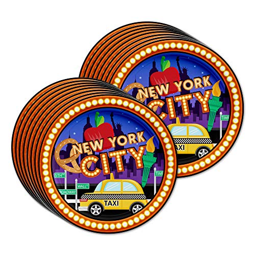 New York City NYC Birthday Party Supplies Set Plates Napkins Cups