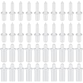 Maitys 40 Pcs Plantation Shutter Repair Pins Spring Loaded White,Long,Short | lantation Shutter Fasteners Spring Loaded Replacement Repair Pins for Windows, Cabinet, Movable Blade, Blind Slats, White