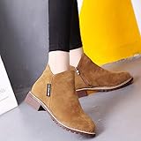 Mysky Fashion Women Leisure Pure Color Flock Ankle