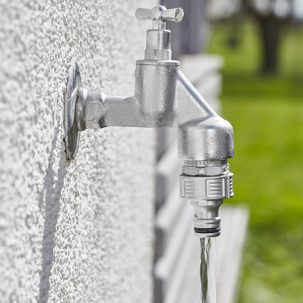 Gardena Premium Tap Connector, 33.3 mm (G 1 inch): Adapter for taps Frost-Resistant, Packaged (18242-20), Silver, 33,3mm (G 1") - Image 4