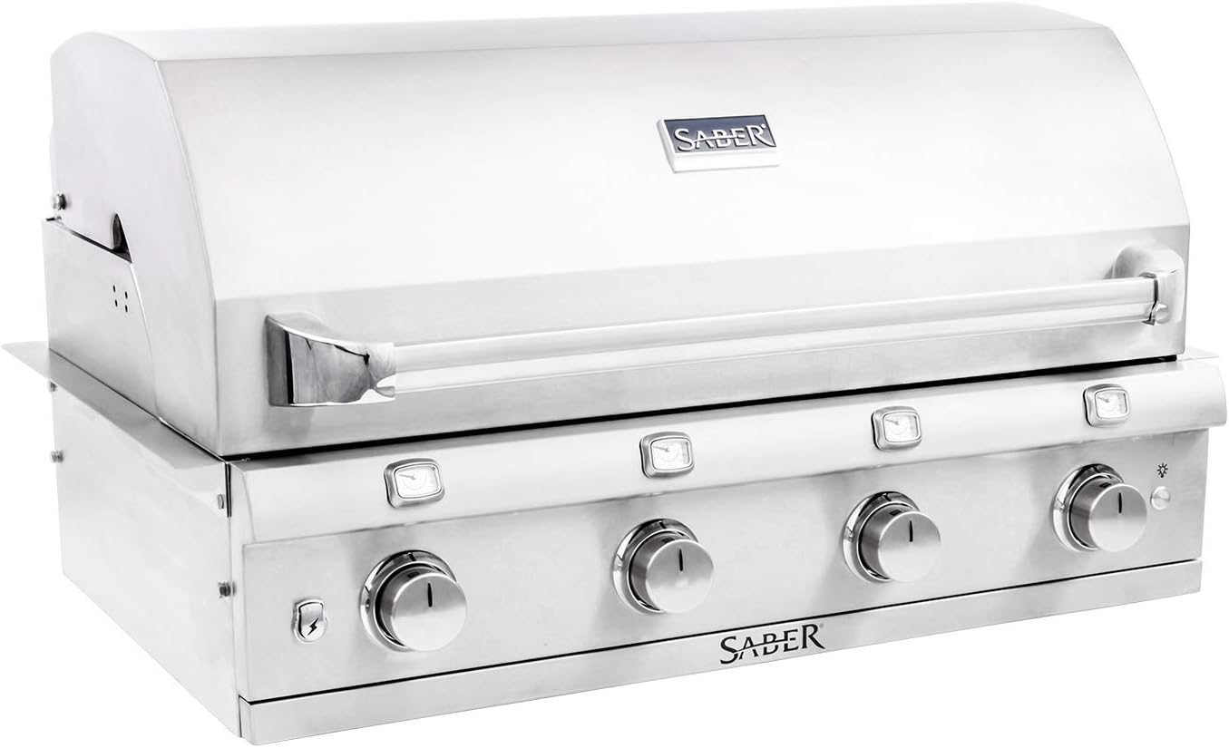 review SABER 4-Burner Built-in Infrared Grill, 40-Inches, Propane (R67SB0317-A00AA5517)