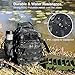 Rodeel Fishing Tackle Sling Shoulder Backpack with Rod Holder, Lure Bag, Water Resistant & Weatherproof, Large Storage, Unisex, Black Camouflage