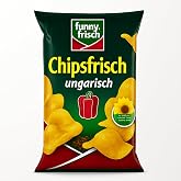 Funny-Frisch Chipsfrisch Ungarisch, Hungarian Paprika Potato Chips, 150g (Imported from Germany)
