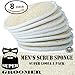 SUPER GROOMER MEN'S SCRUB SPONGE SUPER LOOFAH 8 PACK Men’s loofah sponge for shower bathing hygiene bath body wash
