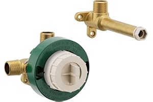 Moen Single Handle Wall Mount Tub Filler High Flow Tub Faucet Rough-in Valve with CC/ICS Connections, WMV130CIS