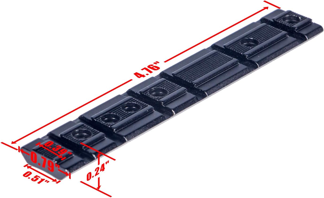 Sparwod 10/21 Rail Mount, Tactical 6-Slot Lightweight Picatinny/Weaverer Rail Accessory Section for Rifle Scopes and Optic Mount Rail with 4 Allen Keys : Sports & Outdoors