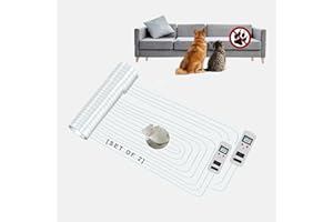 SEERWAY Scat Pet Shock Mat Upgraded 2 Pieces 60"x12" with Tester, Shock Pads for Dogs and Cats Training Indoor, Electric Repellent Mat Keeps Pets Off Couch, Sofa, Countertop, 3 Training Modes