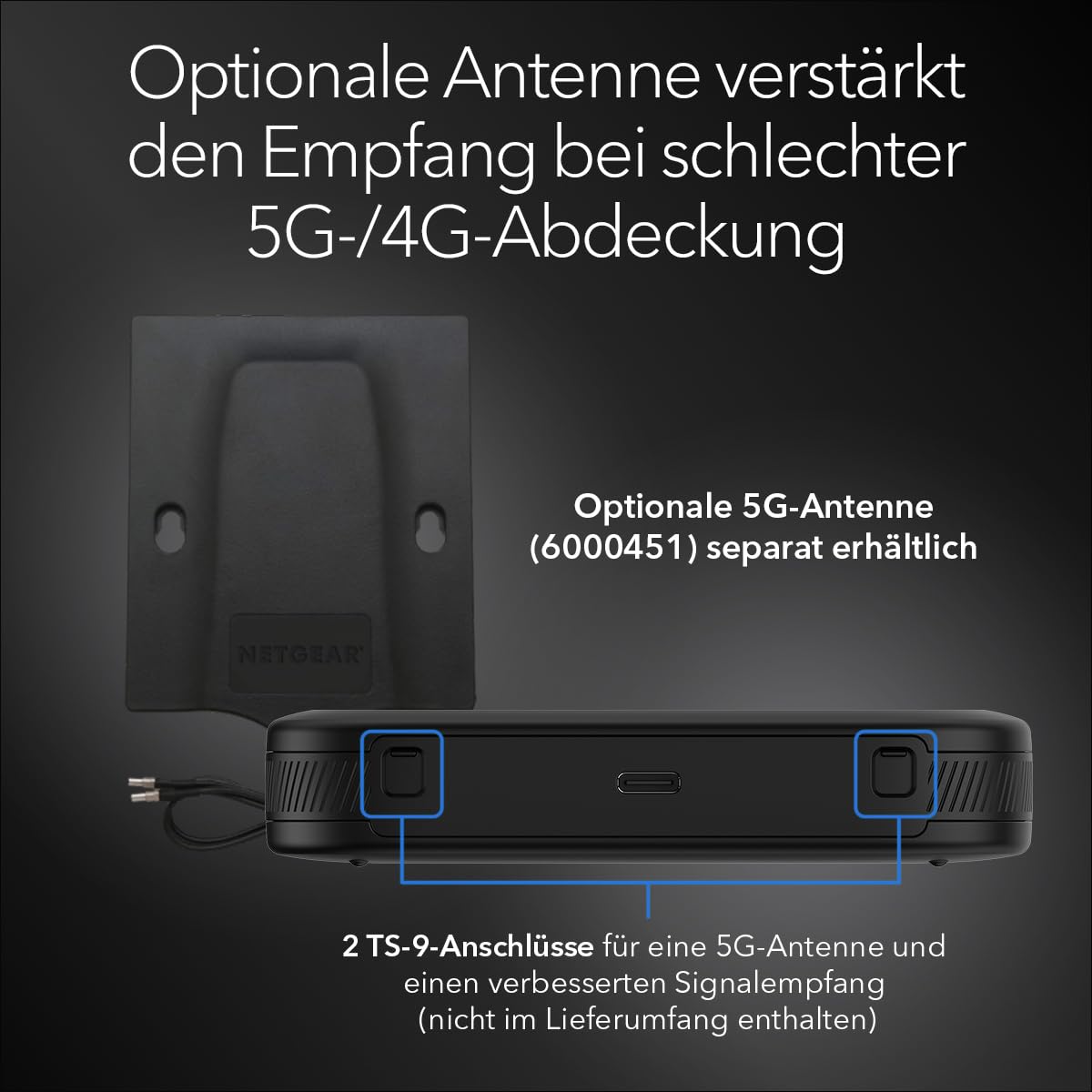 NETGEAR Nighthawk M3 – Mobiler 5G Router mit WiFi 6, bis zu 2,5 GBit/s – SIM-Steckplatz entsperrt – Tragbarer WLAN-Hotspot für Private/geschäftliche Nutzung – 5G/4G MiFi – AX3600, 32 Geräte (MH3150) 8