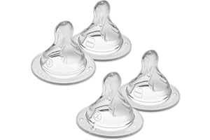 MAM Bottle Nipples Mixed Flow Pack - Fast Flow Nipple Level 3 and Extra Fast Flow Nipple Level 4, for Newborns and Older, SkinSoft Silicone Nipples for Baby Bottles, Fits All MAM Bottles, 4 Pack