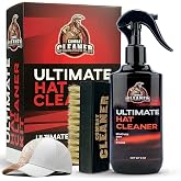 Combat Cleaner Ultimate Hat Cleaning Kit for All Types of Hats, Hat Cleaner | Hat Care Kit with Brush, Hat Sweat Stain Remover, Hat Cleaning Solution for Baseball Cap, Cowboy Hats and More