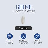 VitaBright NAC Supplement 600mg 180 Capsules - Pure N-Acetyl-Cysteine view 3