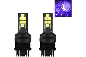 SOCAL-LED LIGHTING 3156 3157 Purple LED Turn Signal Bulb Advanced 3030 SMD Bright Colorful DRL Brake Lamp Parking Tail Light, Pack of 2