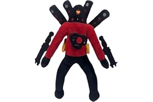 NRIUFIOS Skibidi Toilet Toy Plush,Cameraman Plush,Speakerman Plush.Fun and Whimsical Trio: Cameraman Plush, Skibidi Toilet Toy Plush, and Speakerman Plush Set for Kids (FBA Titan Speakermanplus)
