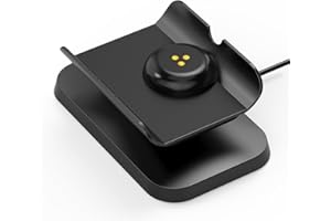 Rounkin Charging Dock/Base for Meta Portal Go-Rotatable to Adjust The Angle Charging Stand for Facebook Portal Go Smart Video Calling for Office, Home with 45W PD Charging Adapter(Black)