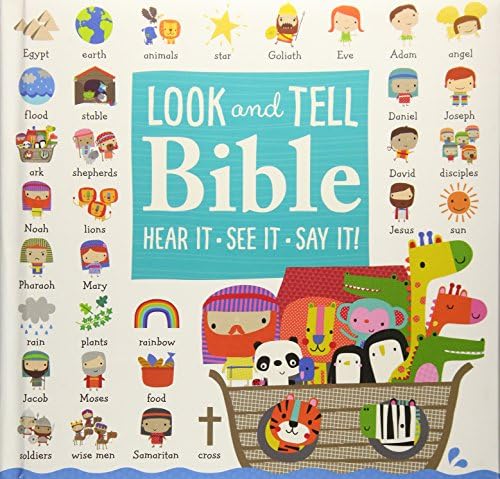 The Look and Tell Bible: Bible Stories in Rebus Format Board book – 1 April 2016