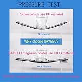 SAYEEC Sturdy Desktop 4 Sections Plastic Magazine Holders Frames File Dividers view 4
