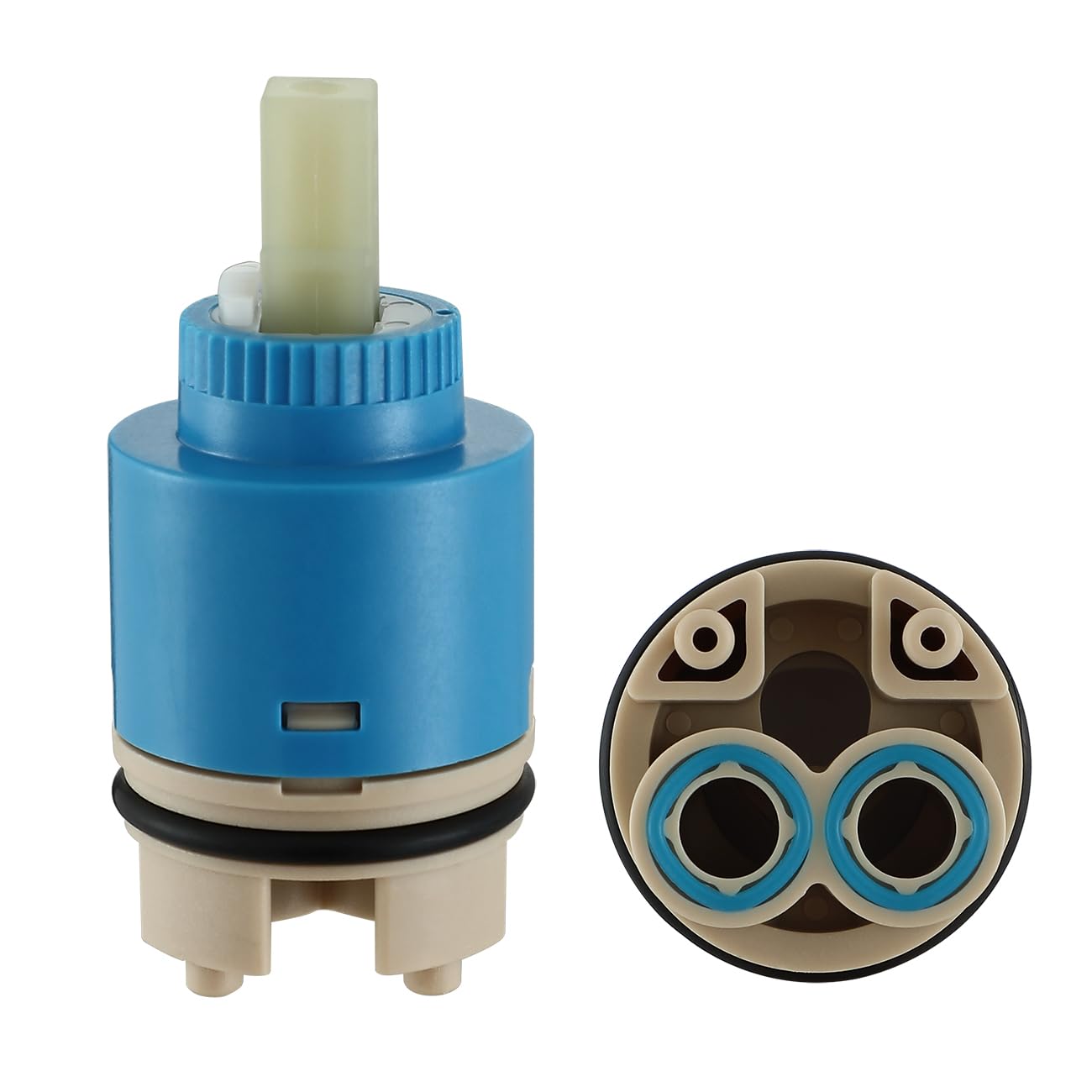 Muxios 35MM Tap Cartridge, Ceramic Faucet Cartridge, Ceramic Disc Cartridg Valve, Mix Tap Inner Cartridge Replacement for Bathroom Kitchen Faucet