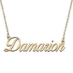 HUAN XUN Customized Custom Simple Any Name Necklace