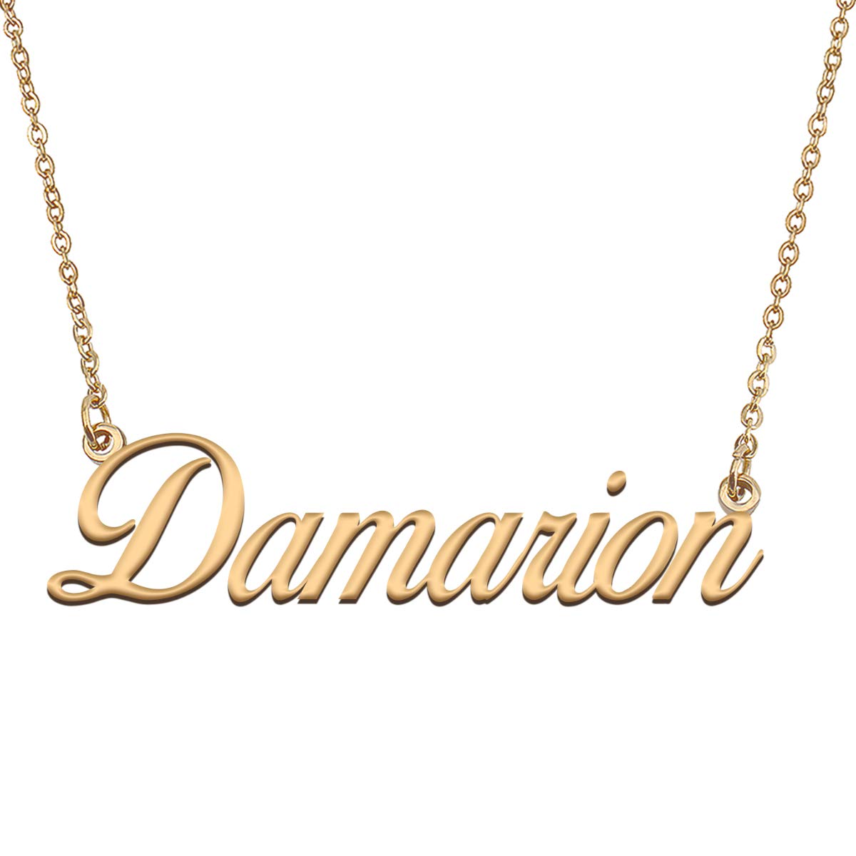 HUAN XUN Customized Custom Simple Any Name Necklace