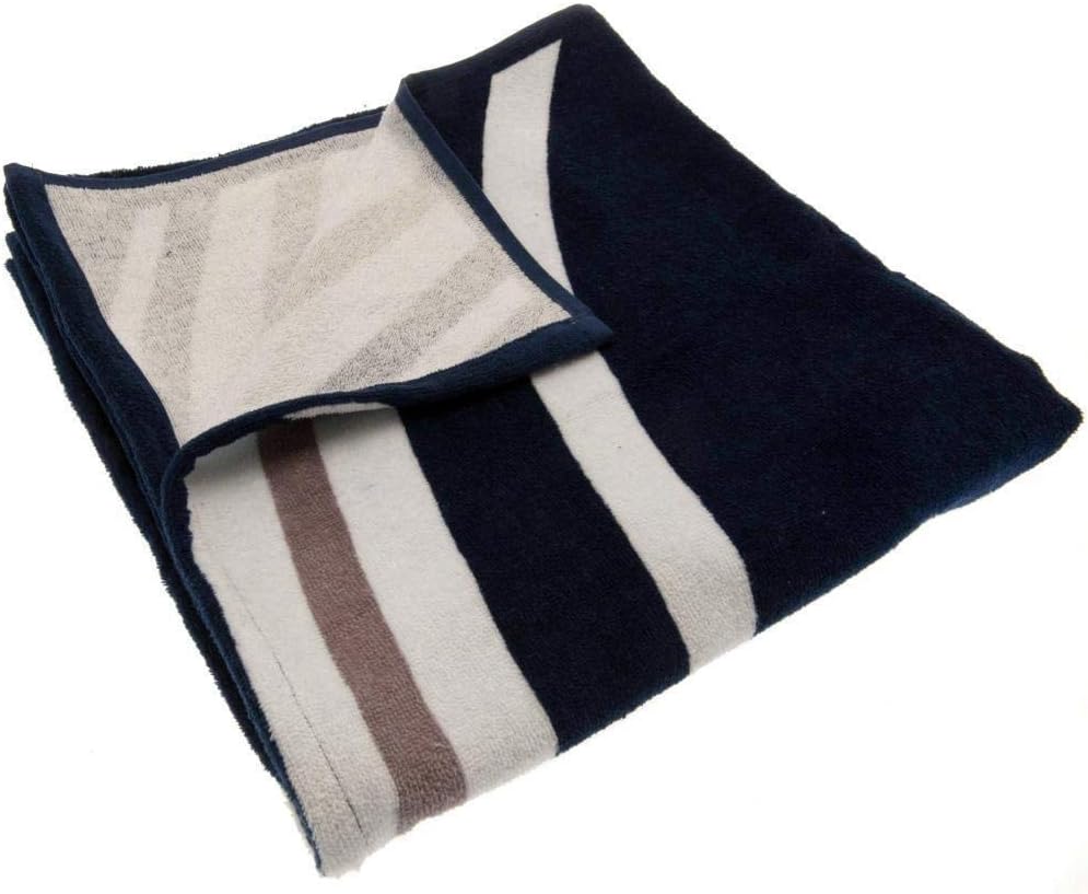 Tottenham Official Football Merchandise Pulse Towel (70 x 140cm Approx), Blue/White With Gray Stripes - Image 3