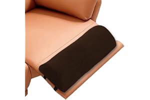 wuwumiline Recliner Foot Pillow High Resilience Foam - Leg Pillow for Sleeping Soft and Supportive Half Moon Bolster Pillow Recliner Pillows for Headrest Back Lumbar Support (Brown)