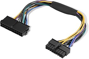 ELFJMZP Power Supply Adapter 24 Pin to 18 Pin ATX Motherboard Cable for Z620 Z420 Workstation, 18AWG Copper Wire 30cm 360W Po