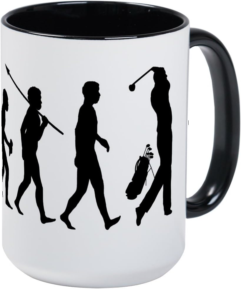 CafePress Golf Large Mug Coffee Mug, Large 15 oz. White