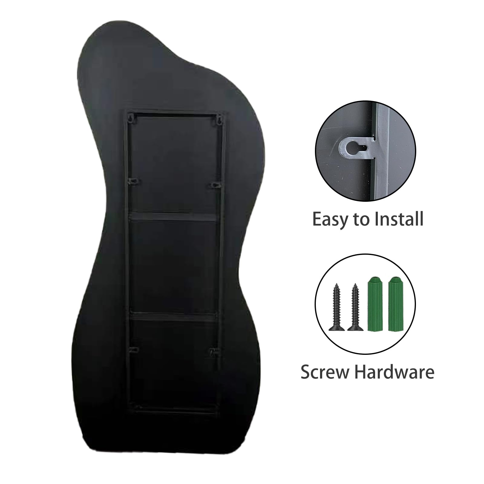 POZINO Irregular Mirror, Asymmetrical Wall Mirror, 47.2