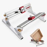 1/2"-16" Adjustable Drawer Jig Locator, Aluminum Spline Clamp with Limiters | Table Saw Spline Jig with 4 Flip Limiters for Cabinet, Drawer and Furniture Woodworking Projects